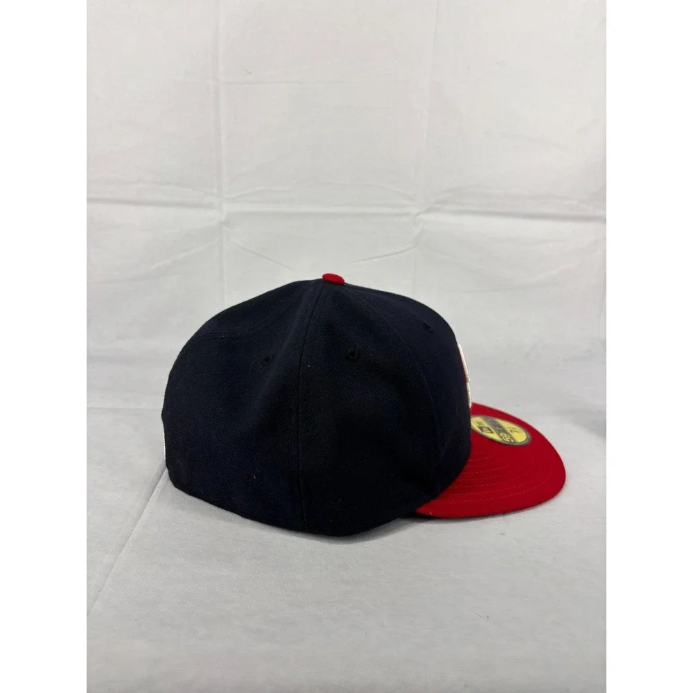 Washington Nationals New Era 59FIFTY Fitted Hat Cap Mens Black Red 7 5/8 NWT